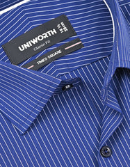 Stripe Royal Blue Classic Fit Shirt FS2850RF-15