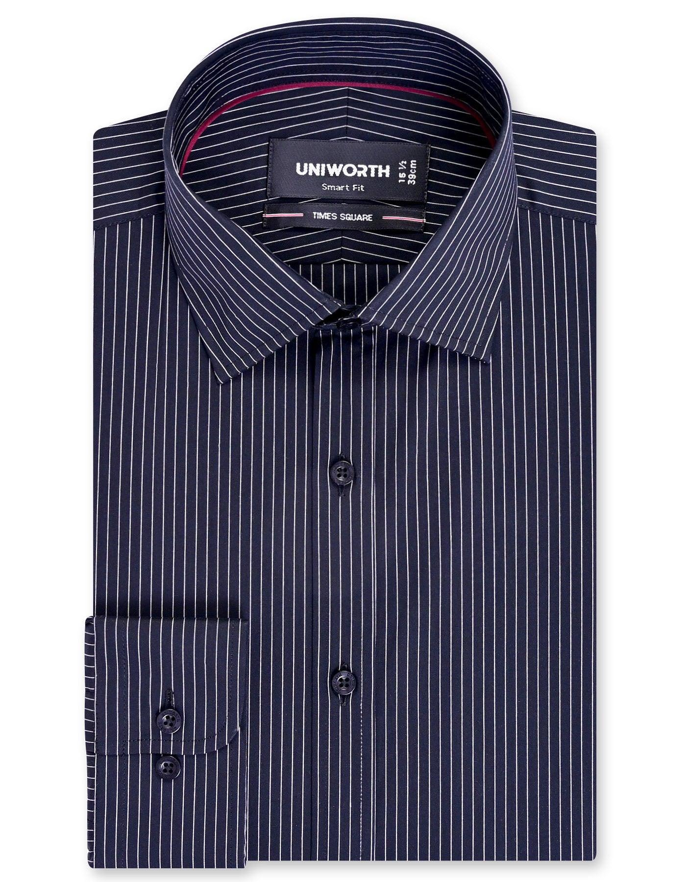 Stripe Black Tailored Smart Fit Shirt FS2851SF-14.5