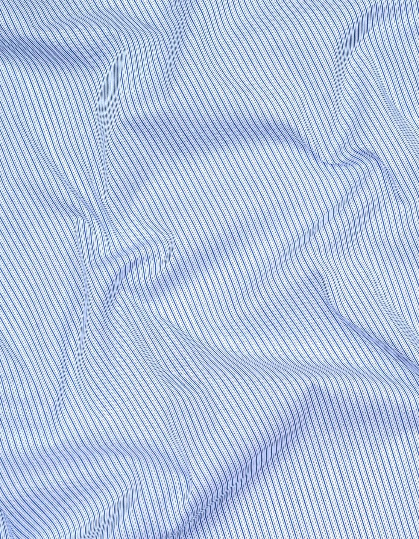 Stripe Blue Tailored Smart Fit Shirt FS2852SF-16