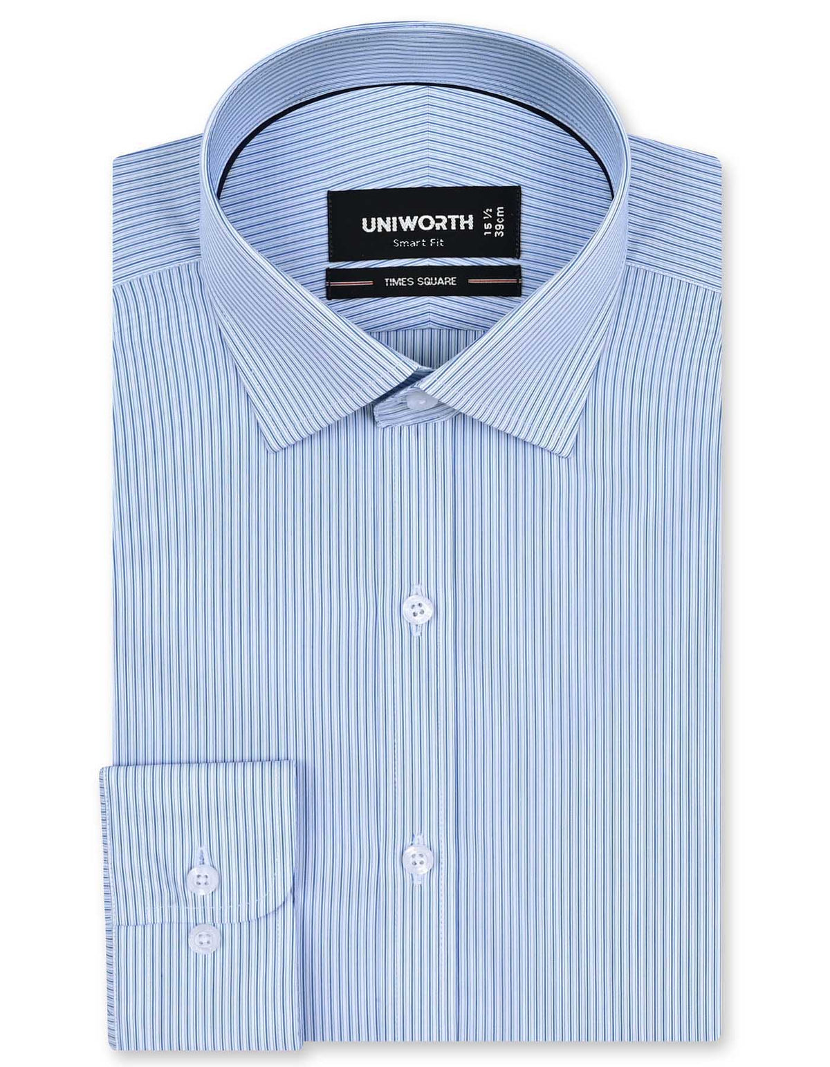 Stripe Blue Tailored Smart Fit Shirt FS2852SF-14.5