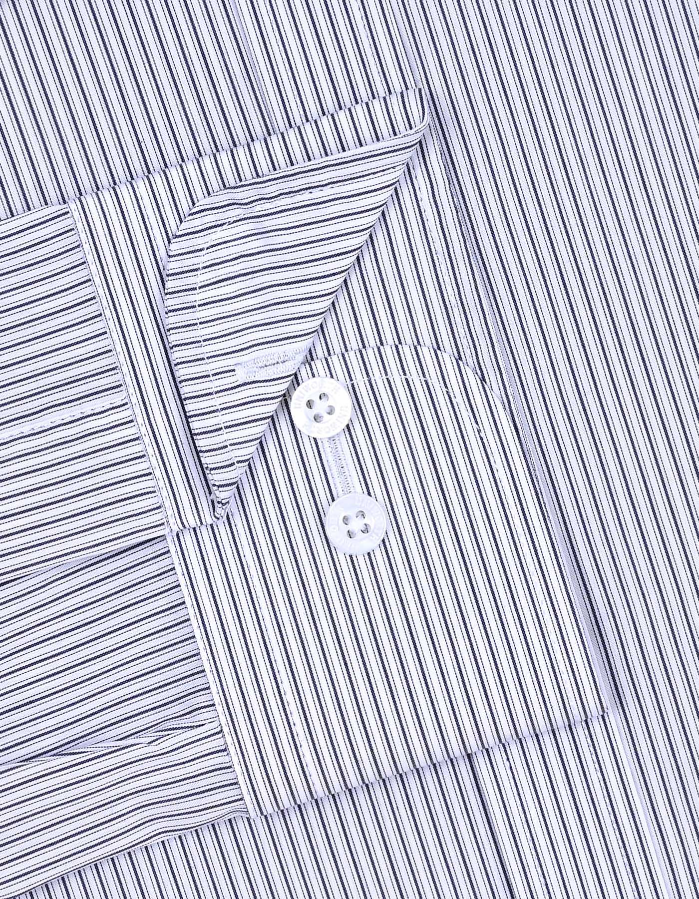 Stripe Navy Classic Fit Shirt FS2853-1RF-15.5