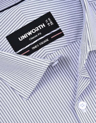Stripe Navy Classic Fit Shirt FS2853-1RF-15