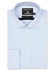 Stripe L Brown Classic Fit Shirt FS2853RF-14.5
