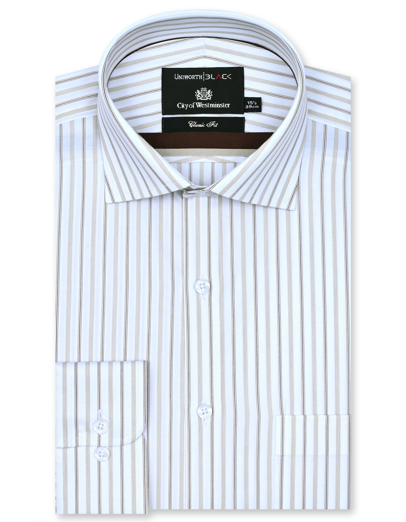 Stripe Fawn Classic Fit Shirt FS2854RF-14.5