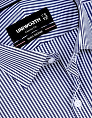 Stripe Navy Classic Fit Shirt FS2855-1RF-15