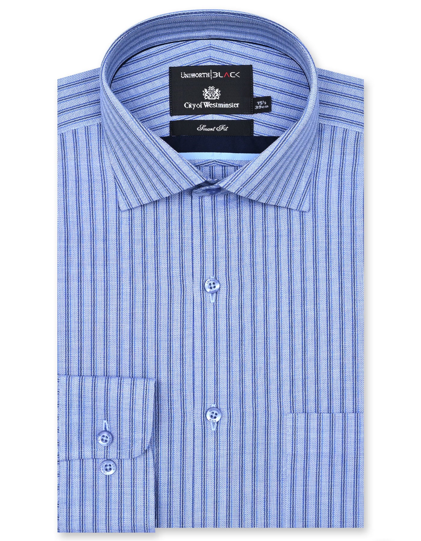 Stripe Sky Tailored Smart Fit Shirt FS2855SF-14.5