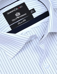 Stripe Navy Tailored Smart Fit Shirt FS2856SF-15