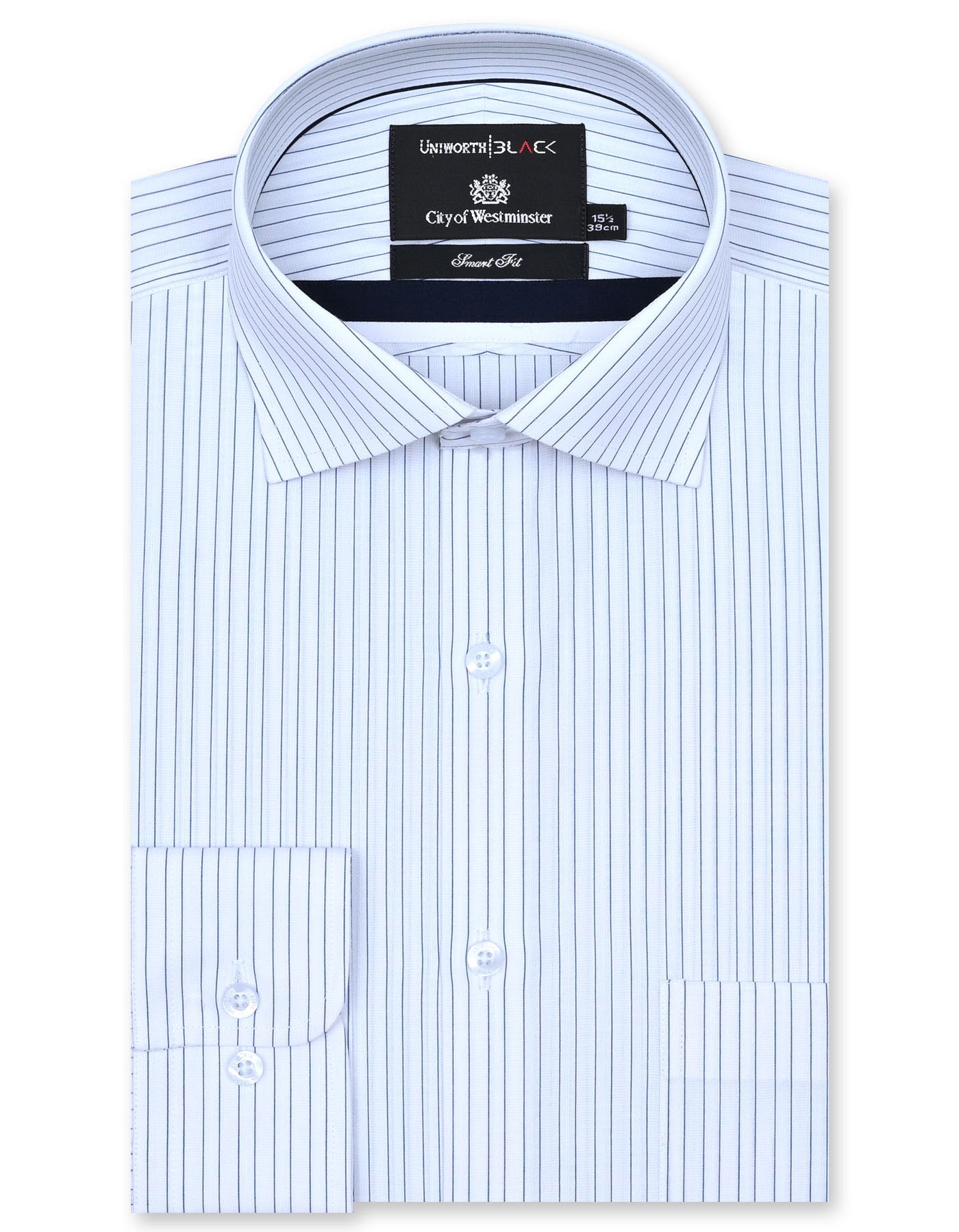 Stripe Navy Tailored Smart Fit Shirt FS2856SF-14.5