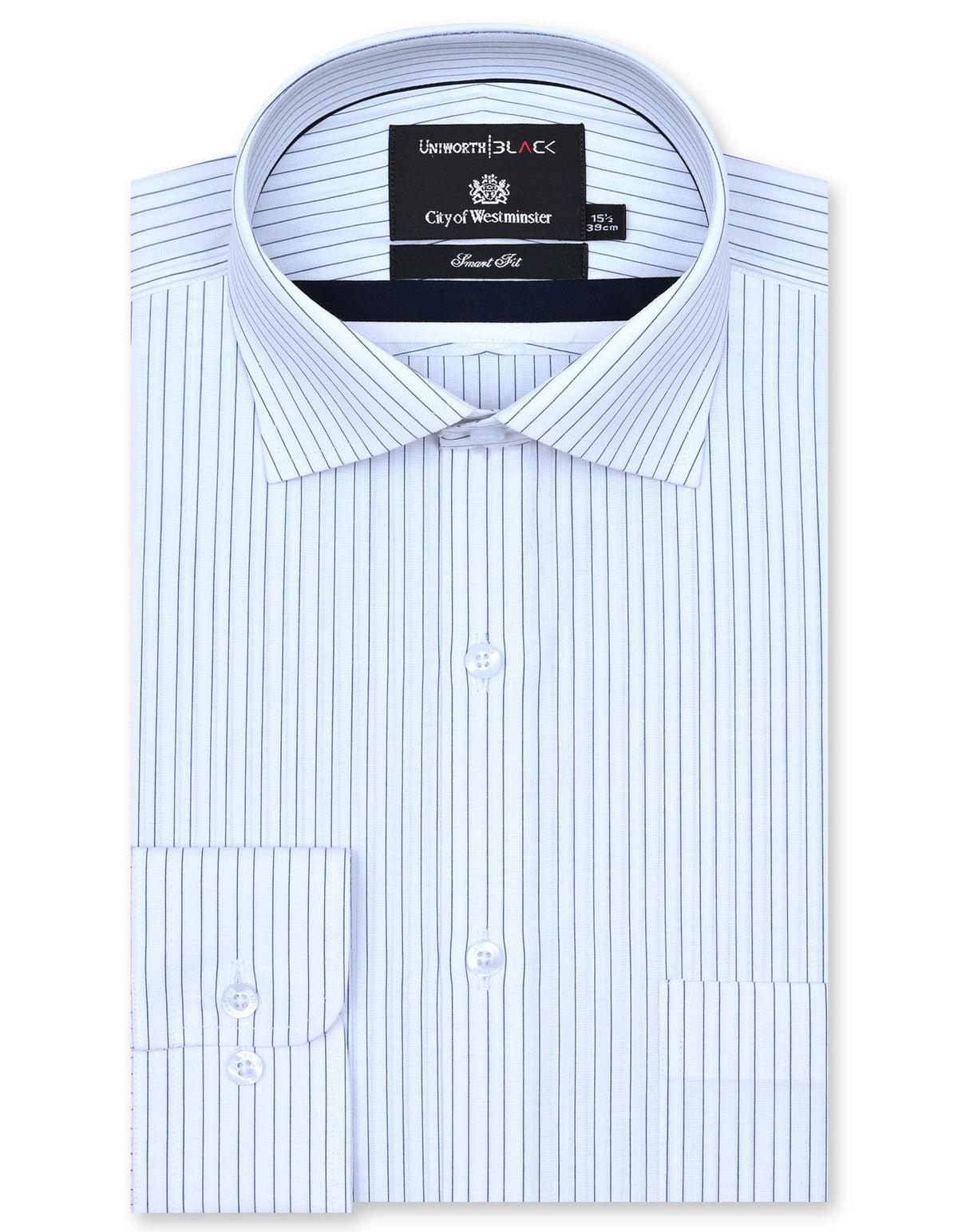 Stripe Navy Tailored Smart Fit Shirt FS2856SF-14.5