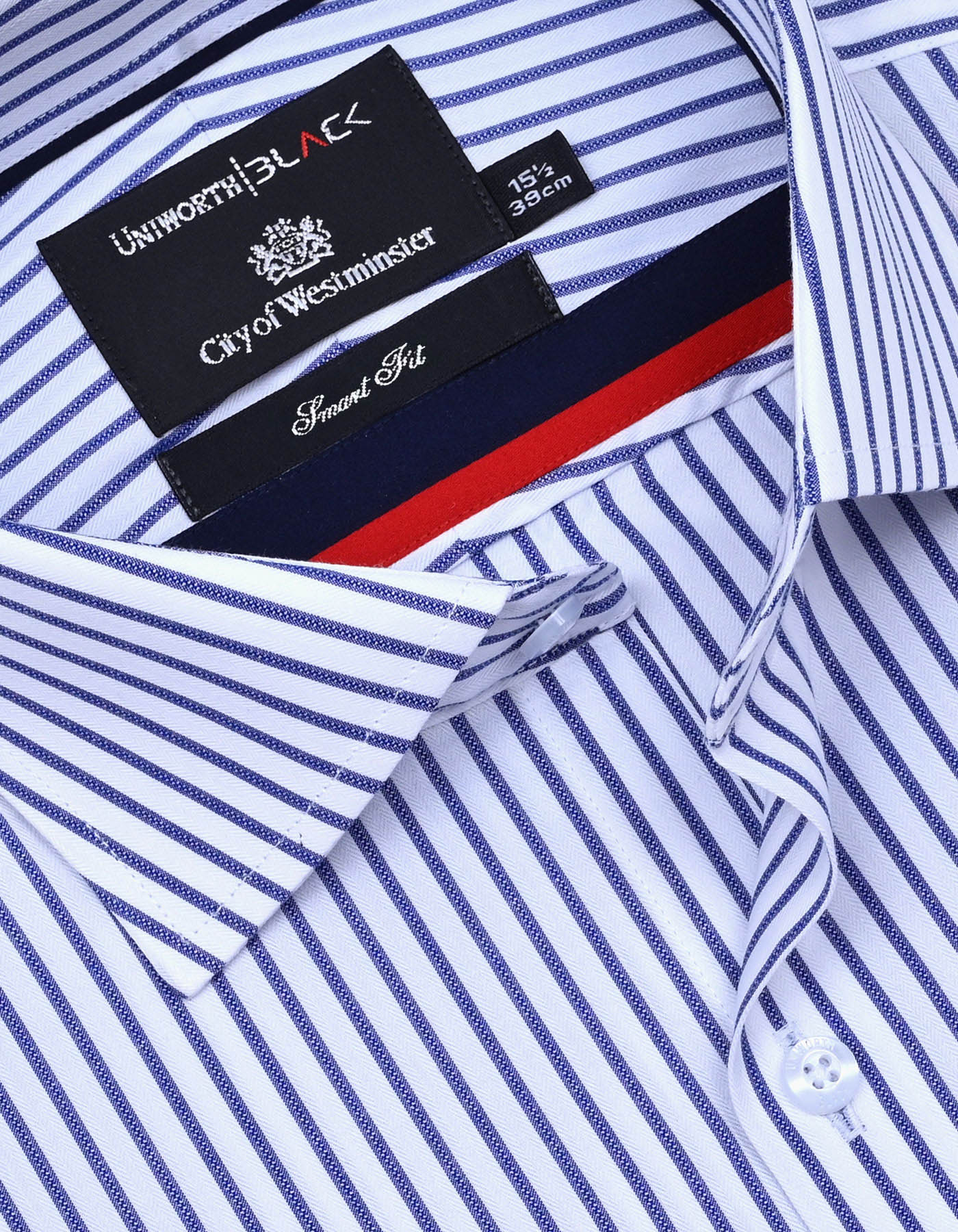 Stripe Blue Tailored Smart Fit Shirt FS2857-1SF-15