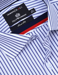 Stripe Blue Tailored Smart Fit Shirt FS2857-1SF-15