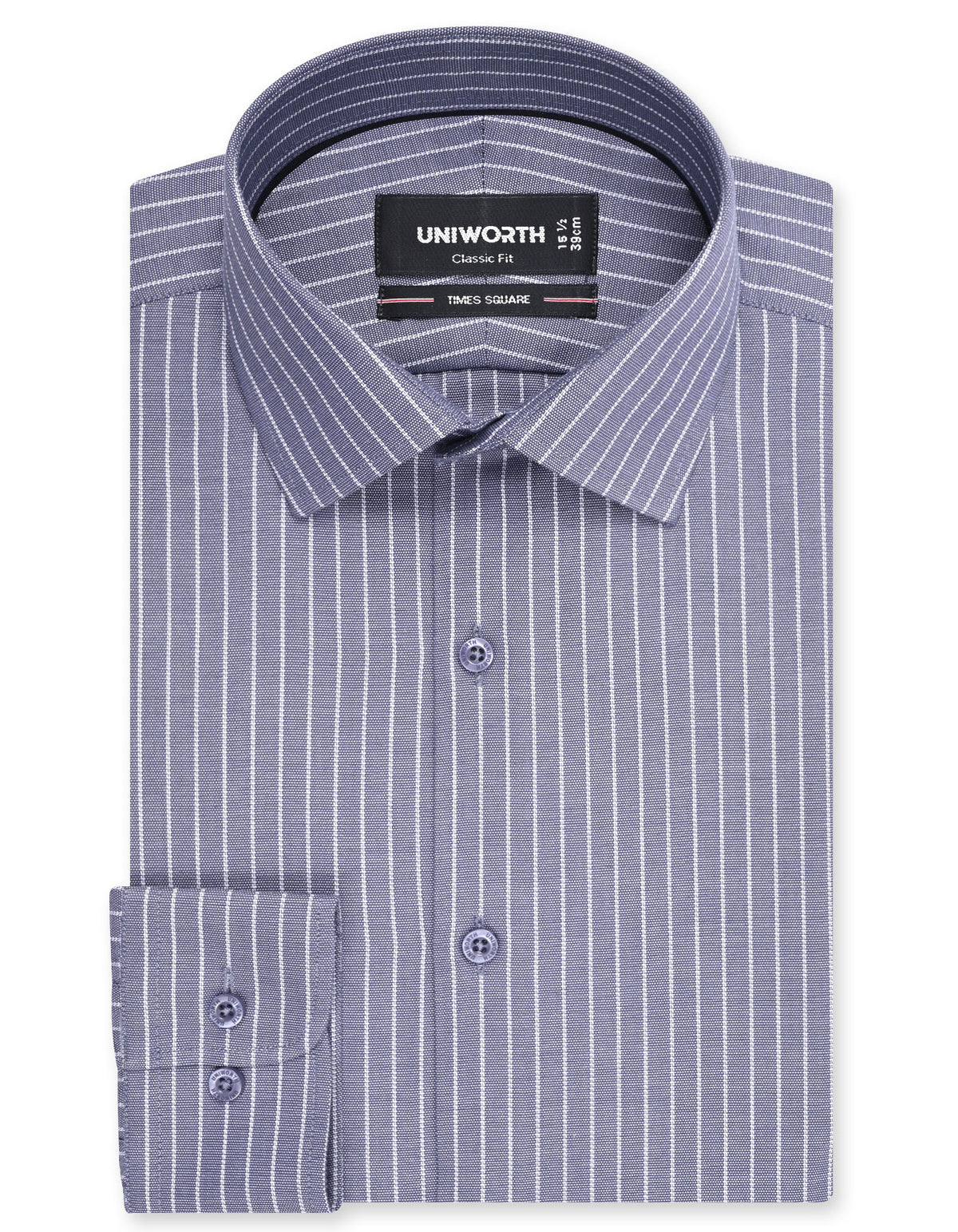 Stripe Charcoal Classic Fit Shirt FS2860RF-14.5