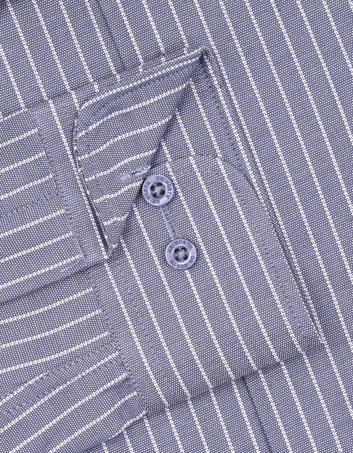 Stripe Charcoal Tailored Smart Fit Shirt FS2860SF-15.5