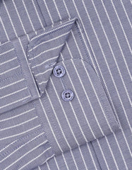 Stripe Charcoal Tailored Smart Fit Shirt FS2860SF-15.5