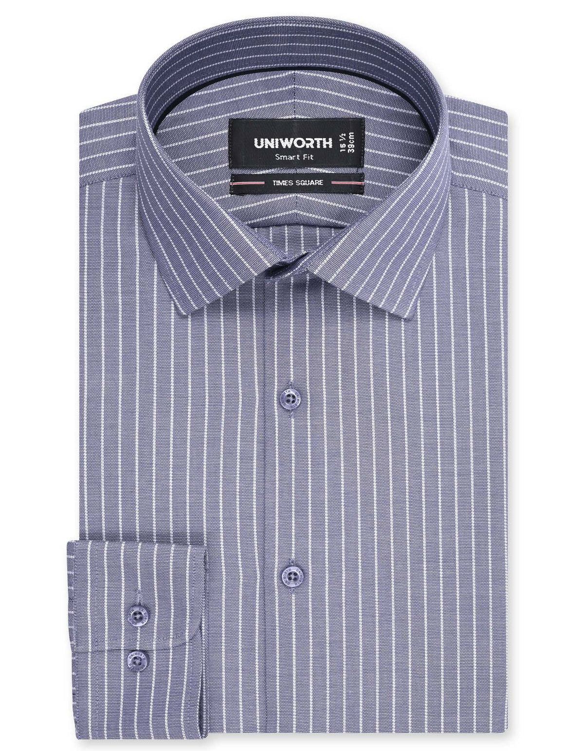 Stripe Charcoal Tailored Smart Fit Shirt FS2860SF-14.5
