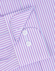 Stripe L Purple Classic Fit Shirt FS2861-1RF-15.5