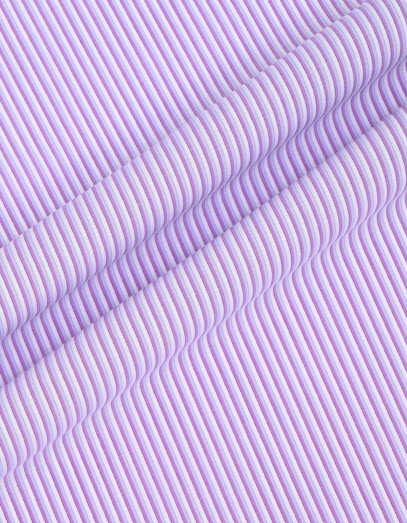 Stripe L Purple Classic Fit Shirt FS2861-1RF-16