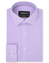 Stripe L Purple Classic Fit Shirt FS2861-1RF-14.5