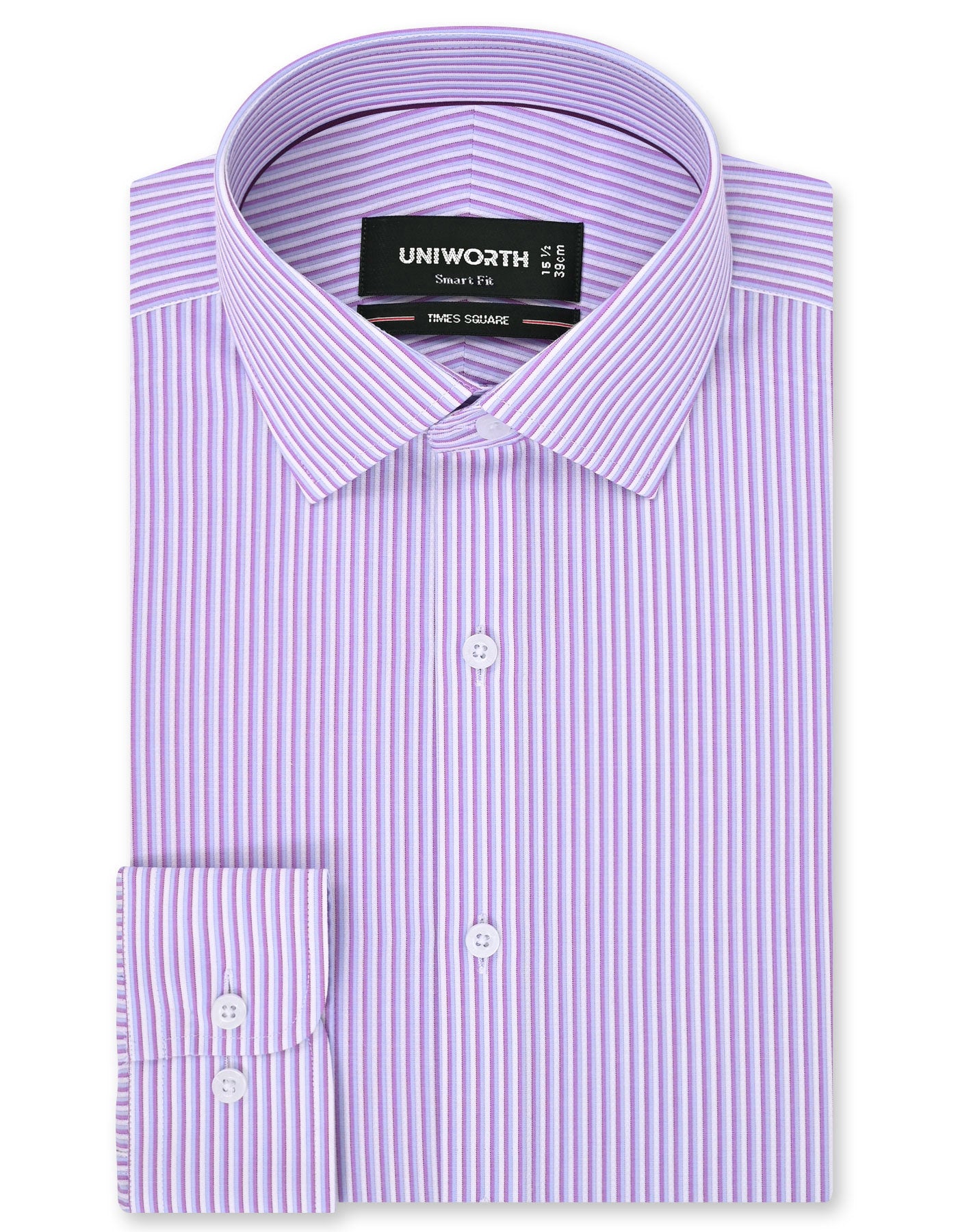 Stripe L Purple Tailored Smart Fit Shirt FS2861-1SF-14.5