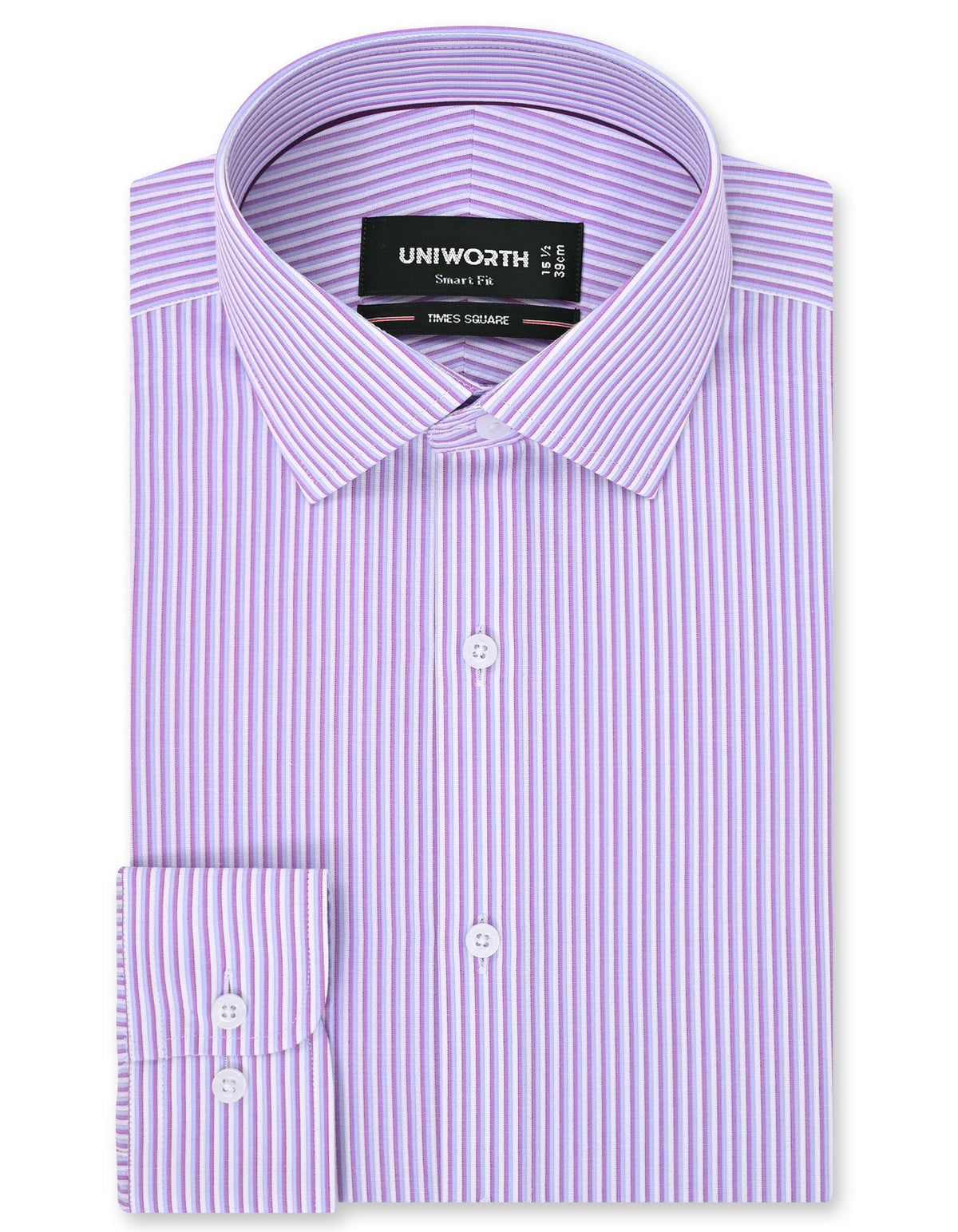Stripe L Purple Tailored Smart Fit Shirt FS2861-1SF-14.5