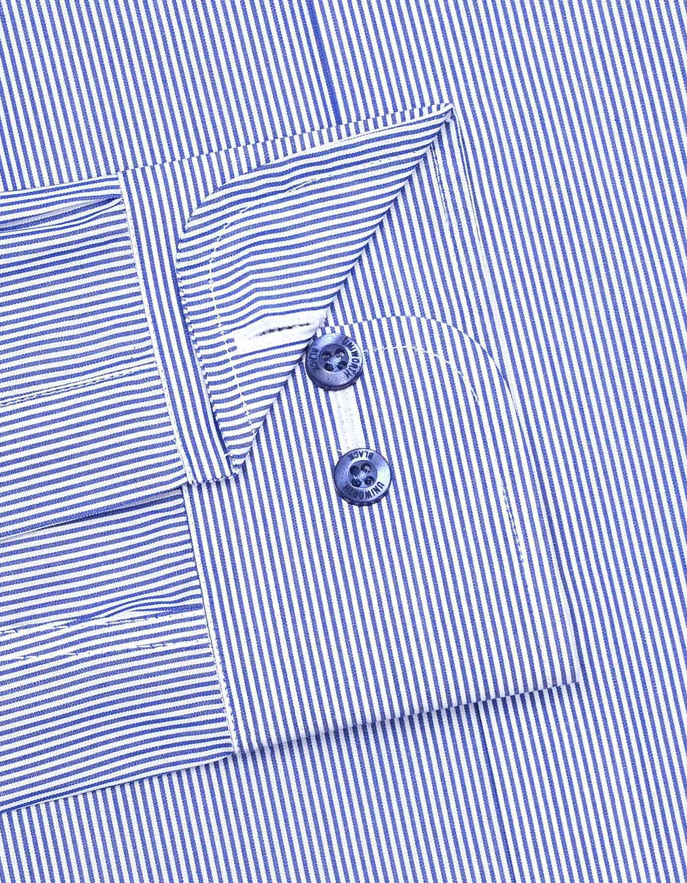 Stripe Blue Tailored Smart Fit Shirt FS2861SF-15.5