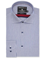 Stripe Navy Tailored Smart Fit Shirt FS2862SF-14.5