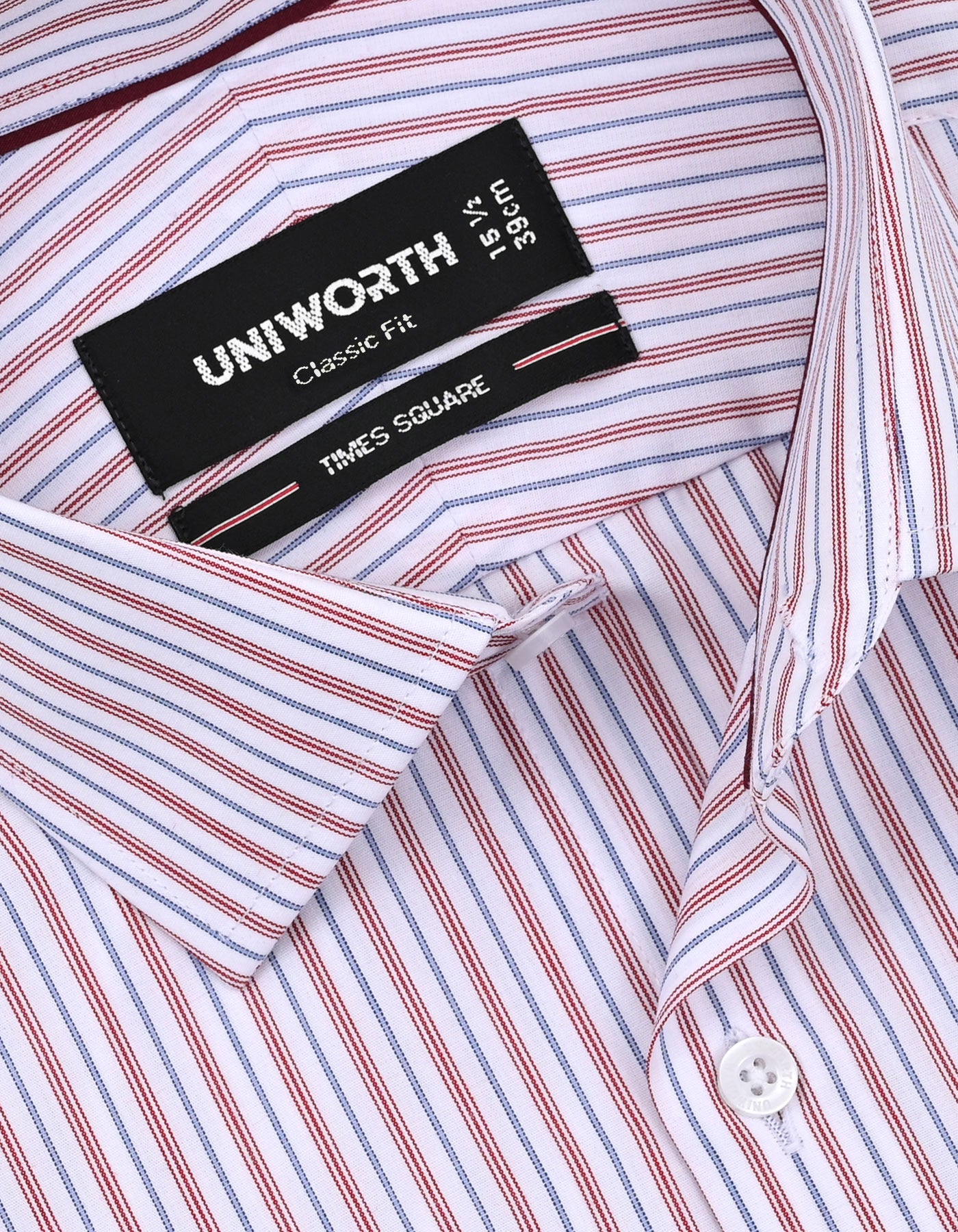 Stripe Maroon Classic Fit Shirt FS2863-1RF-15