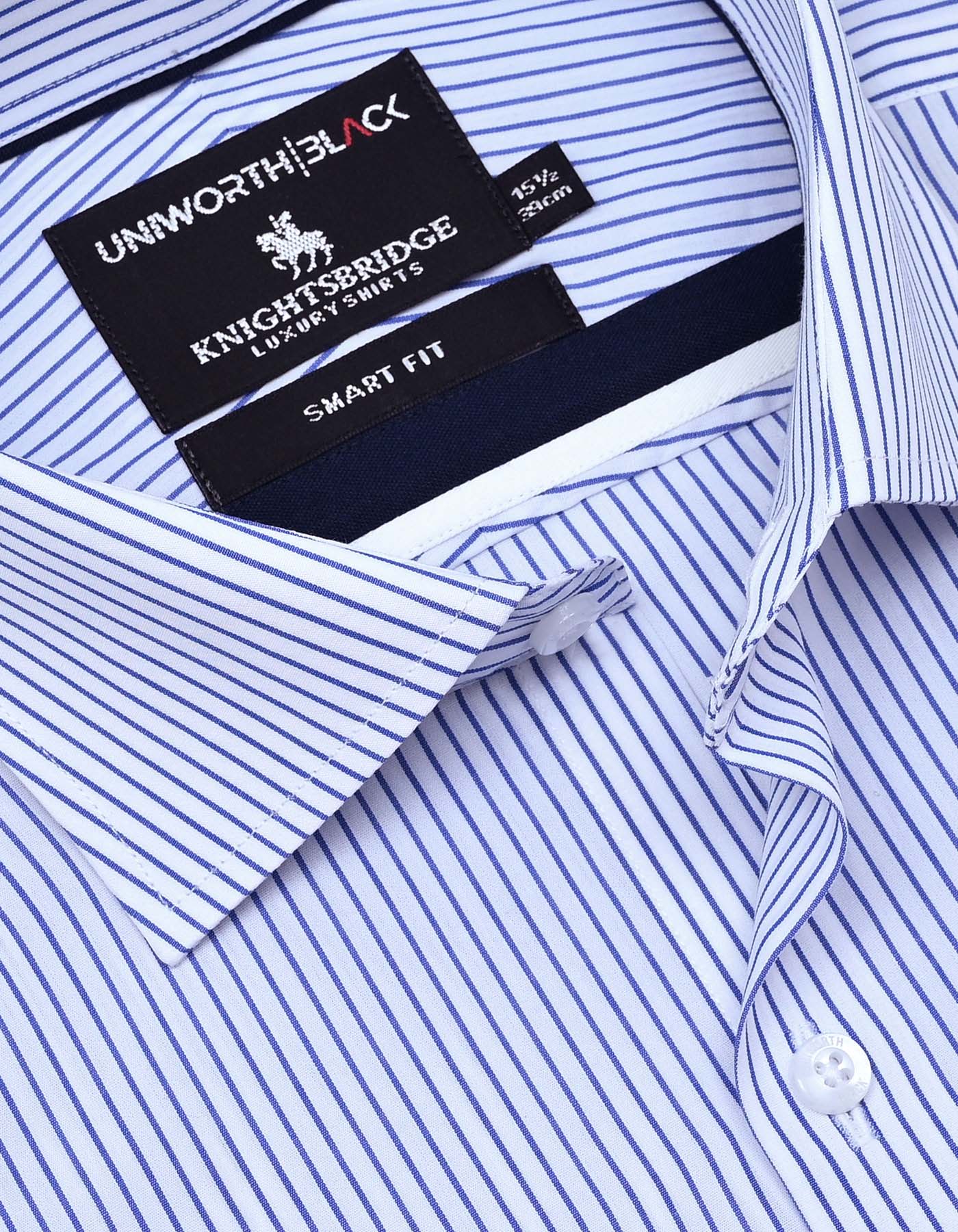 Stripe Royal Blue Tailored Smart Fit Shirt FS2864SF-15