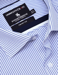 Stripe Royal Blue Tailored Smart Fit Shirt FS2864SF-15