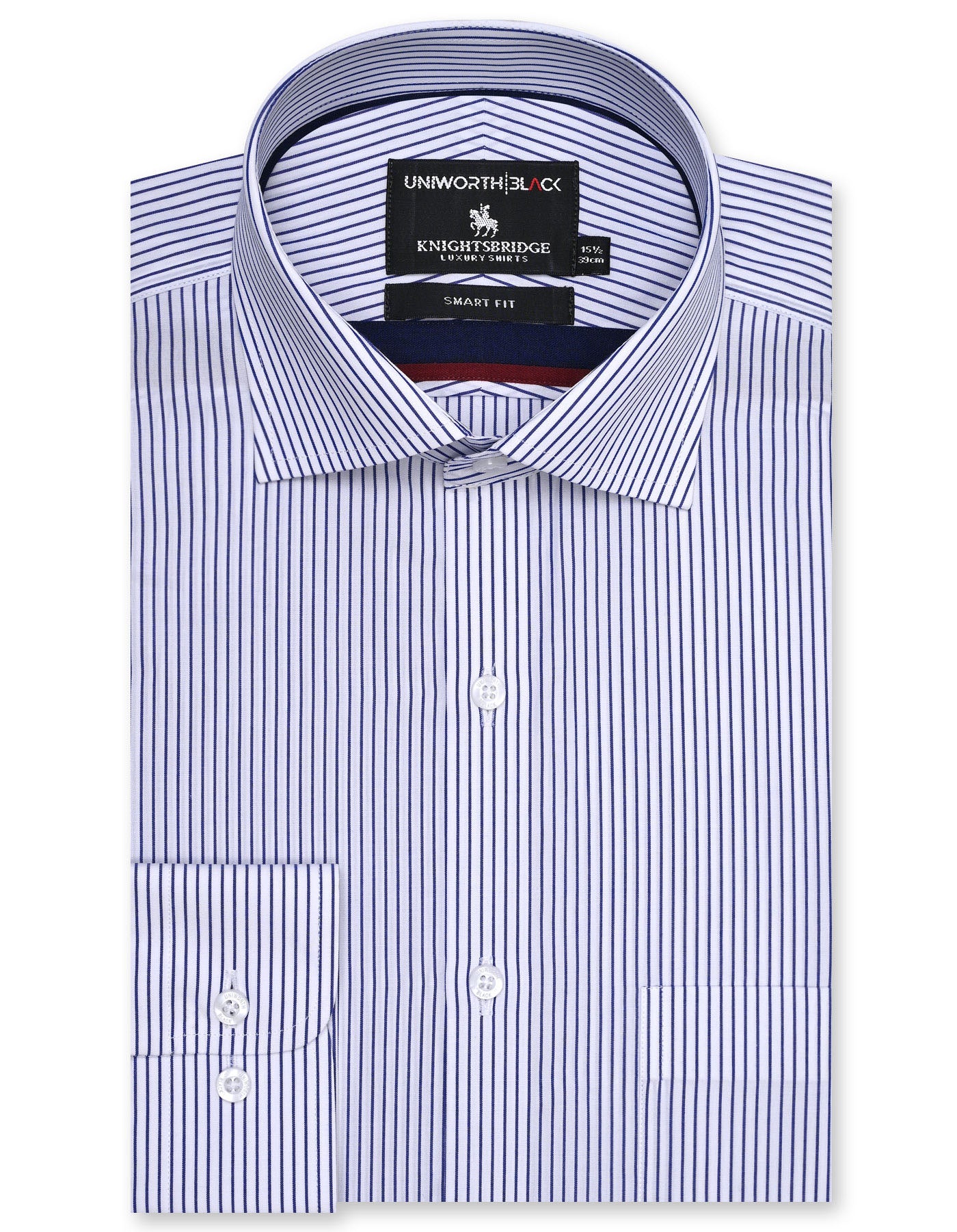 Stripe Navy Tailored Smart Fit Shirt FS2865SF-14.5