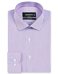 Stripe Pink Classic Fit Shirt FS2866-1RF-14.5