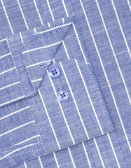 Stripe Navy Tailored Smart Fit Shirt FS2866SF-15.5