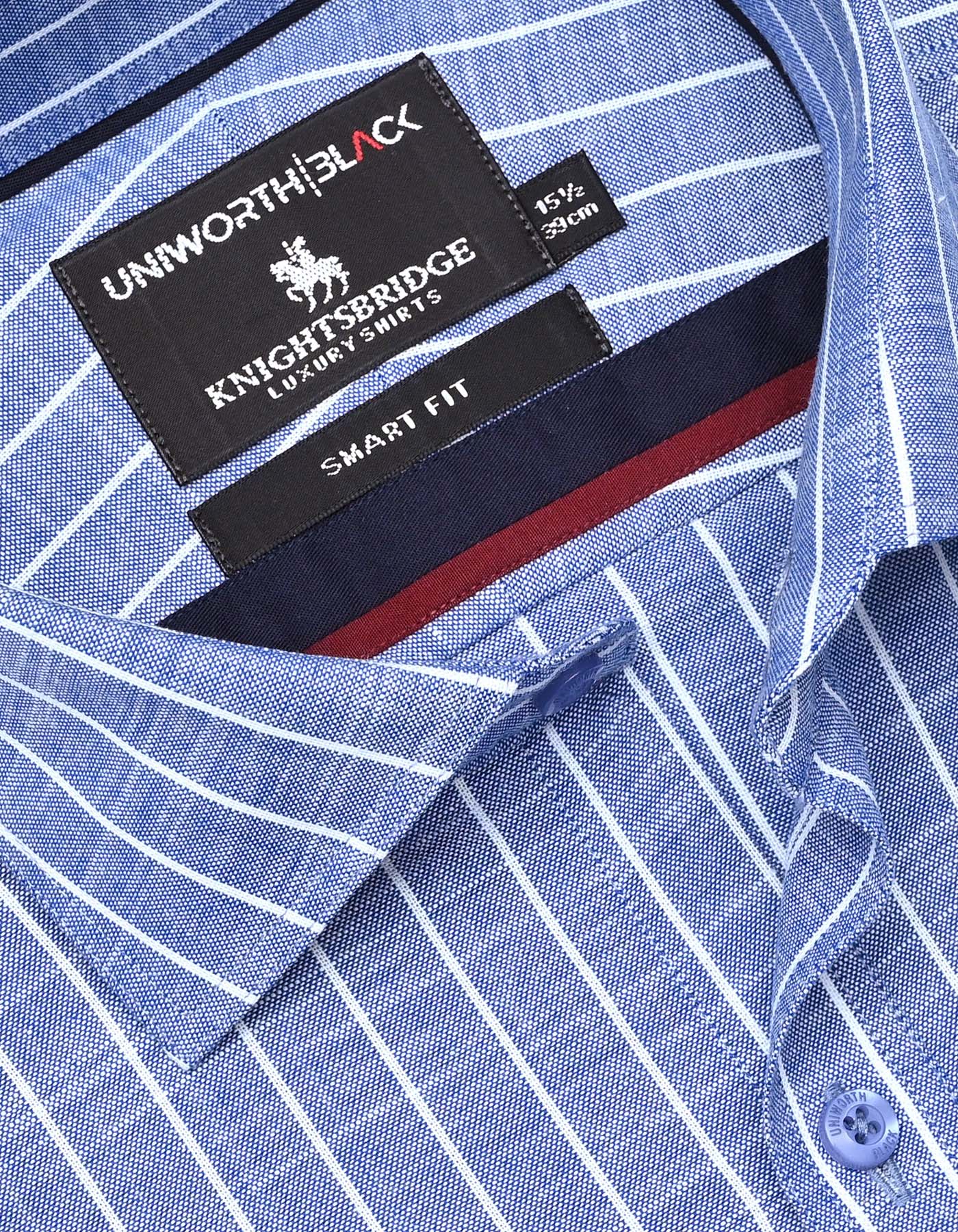 Stripe Navy Tailored Smart Fit Shirt FS2866SF-15