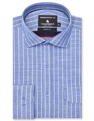 Stripe Navy Tailored Smart Fit Shirt FS2866SF-14.5