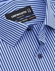 Stripe Navy Classic Fit Shirt FS2867-2RF-15