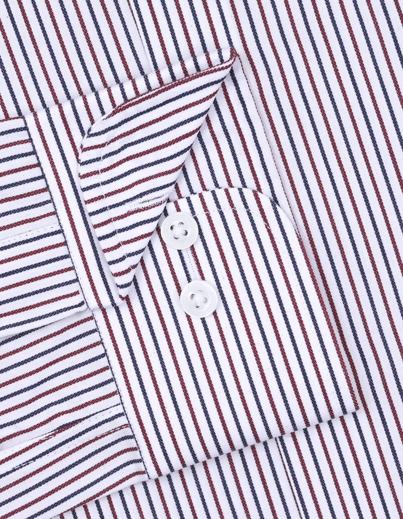 Stripe Maroon Classic Fit Shirt FS2868-2RF-15.5