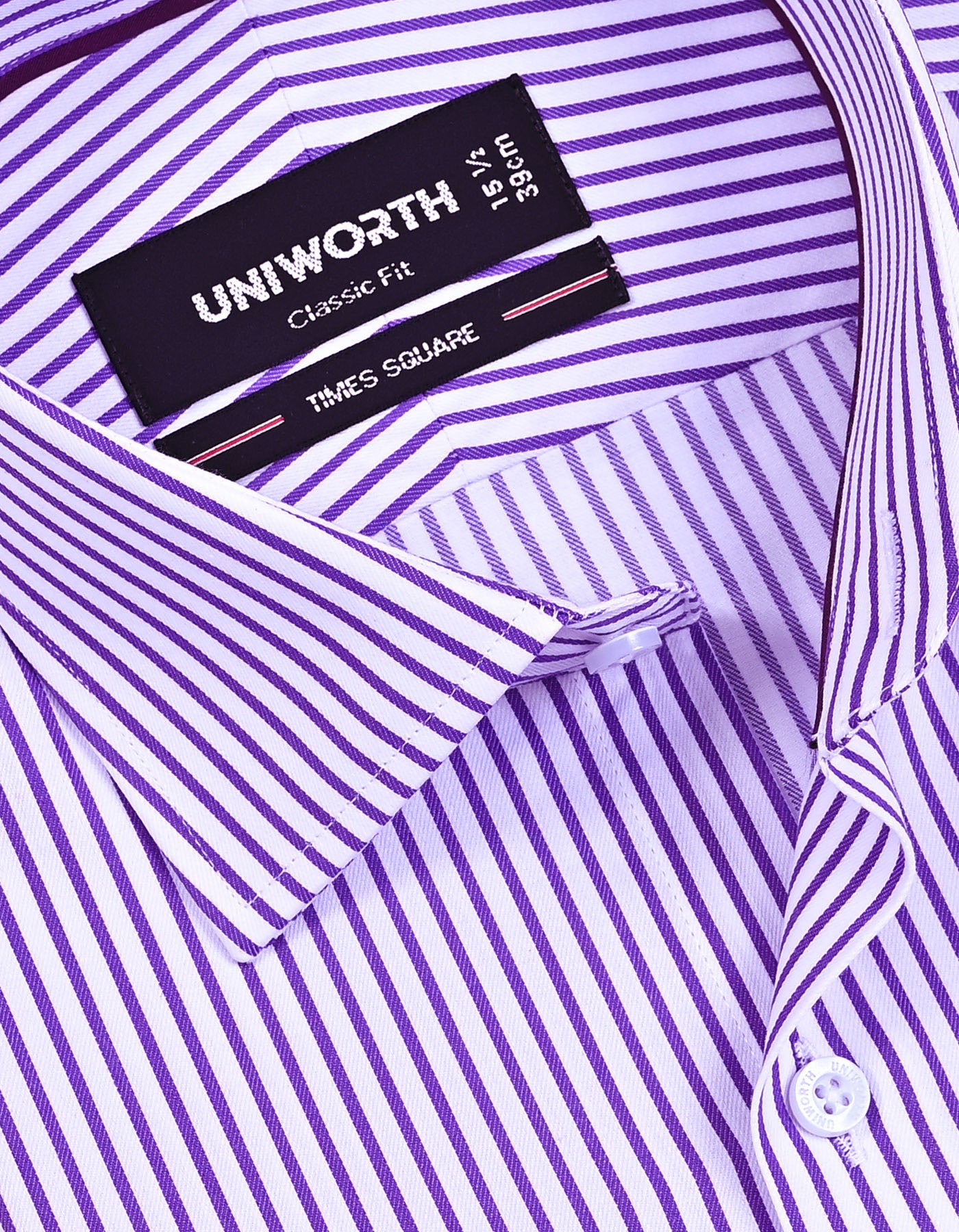 Stripe Purple Classic Fit Shirt FS2869-1RF-15