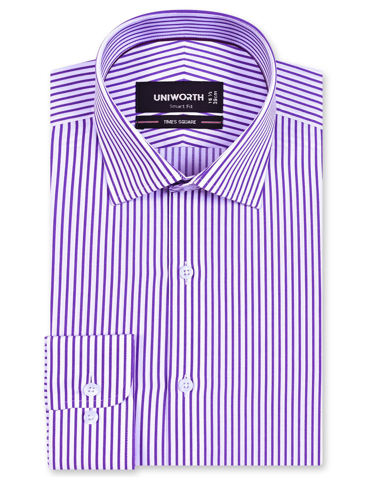Stripe Purple Tailored Smart Fit Shirt FS2869-1SF-14.5