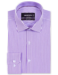 Stripe Purple Tailored Smart Fit Shirt FS2869-1SF-14.5