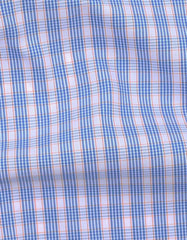 Check Blue/Orange Tailored Smart Fit Shirt FS2870SF-16