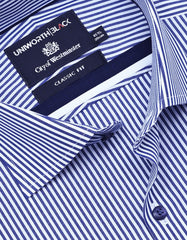 Stripe Navy Classic Fit Shirt FS2871RH-15