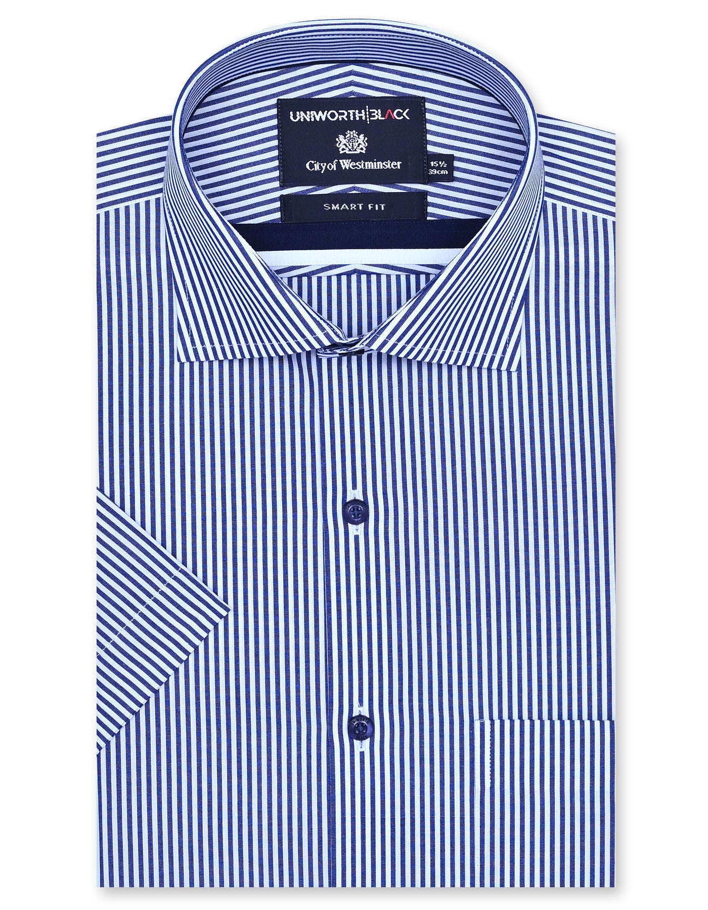 Stripe Navy Smart Fit Shirt FS2871SH-14.5