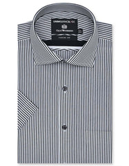 Stripe Black Classic Fit Shirt FS2874RH-14.5