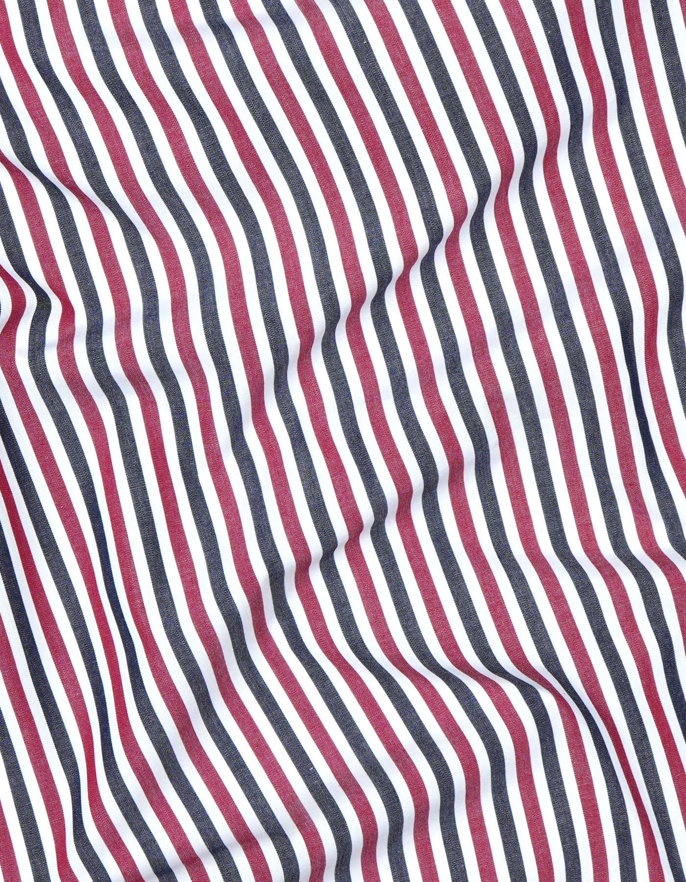 Stripe Maroon Classic Fit Shirt FS2875RF-16