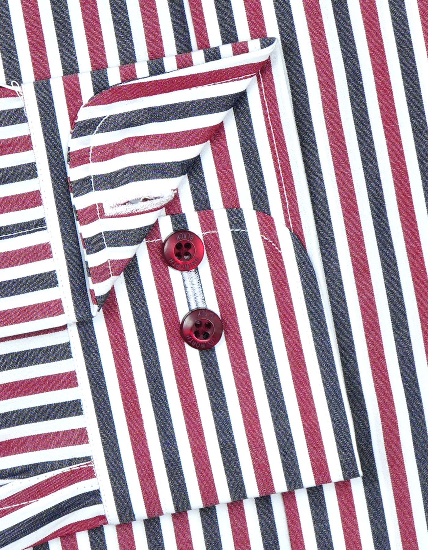 Stripe Maroon Tailored Smart Fit Shirt FS2875SF-15.5