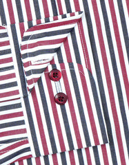 Stripe Maroon Tailored Smart Fit Shirt FS2875SF-15.5