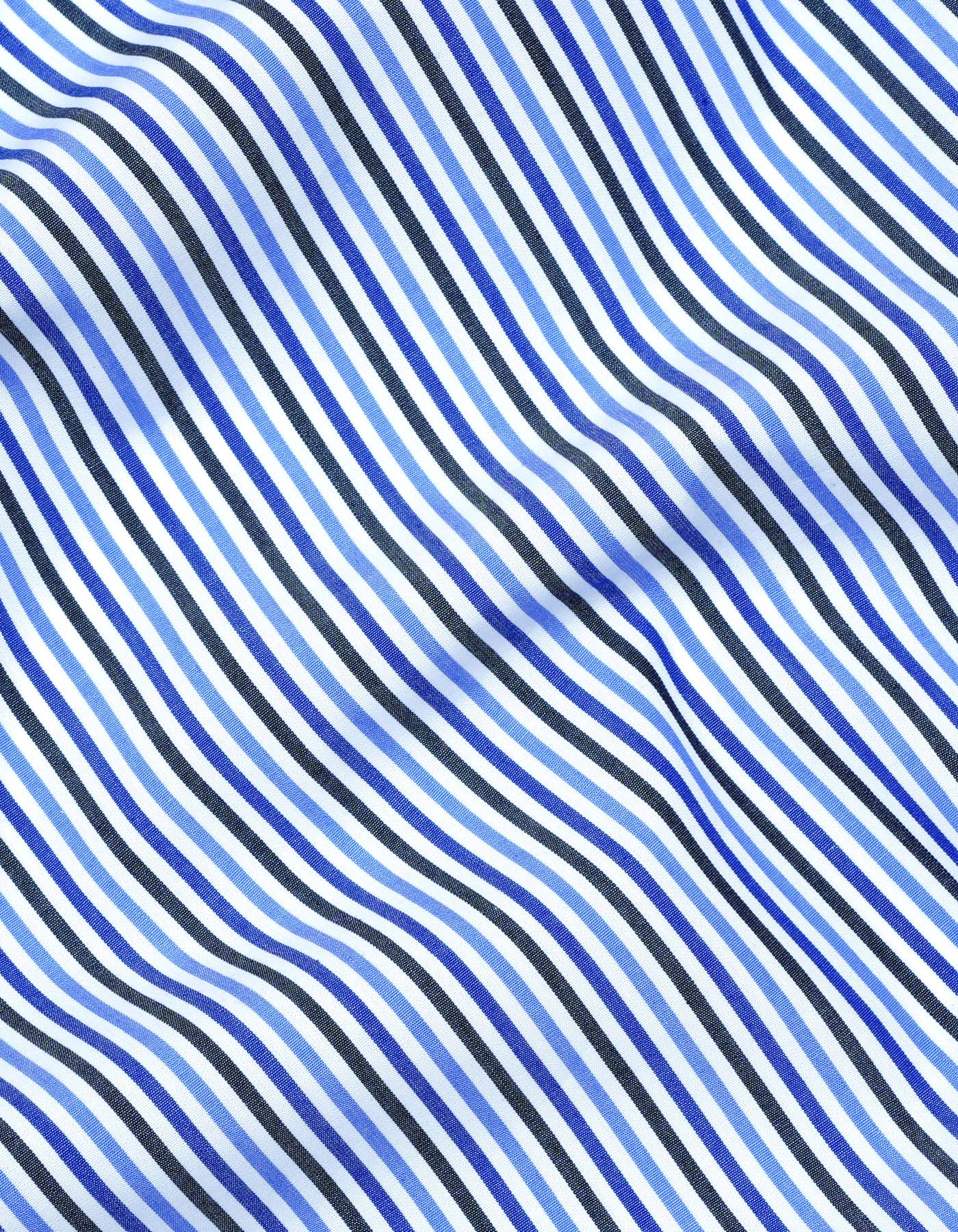 Stripe Royal Blue Classic Fit Shirt FS2877-1RF-16