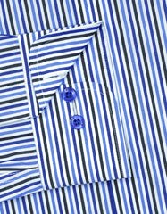 Stripe Royal Blue Tailored Smart Fit Shirt FS2877-1SF-15.5