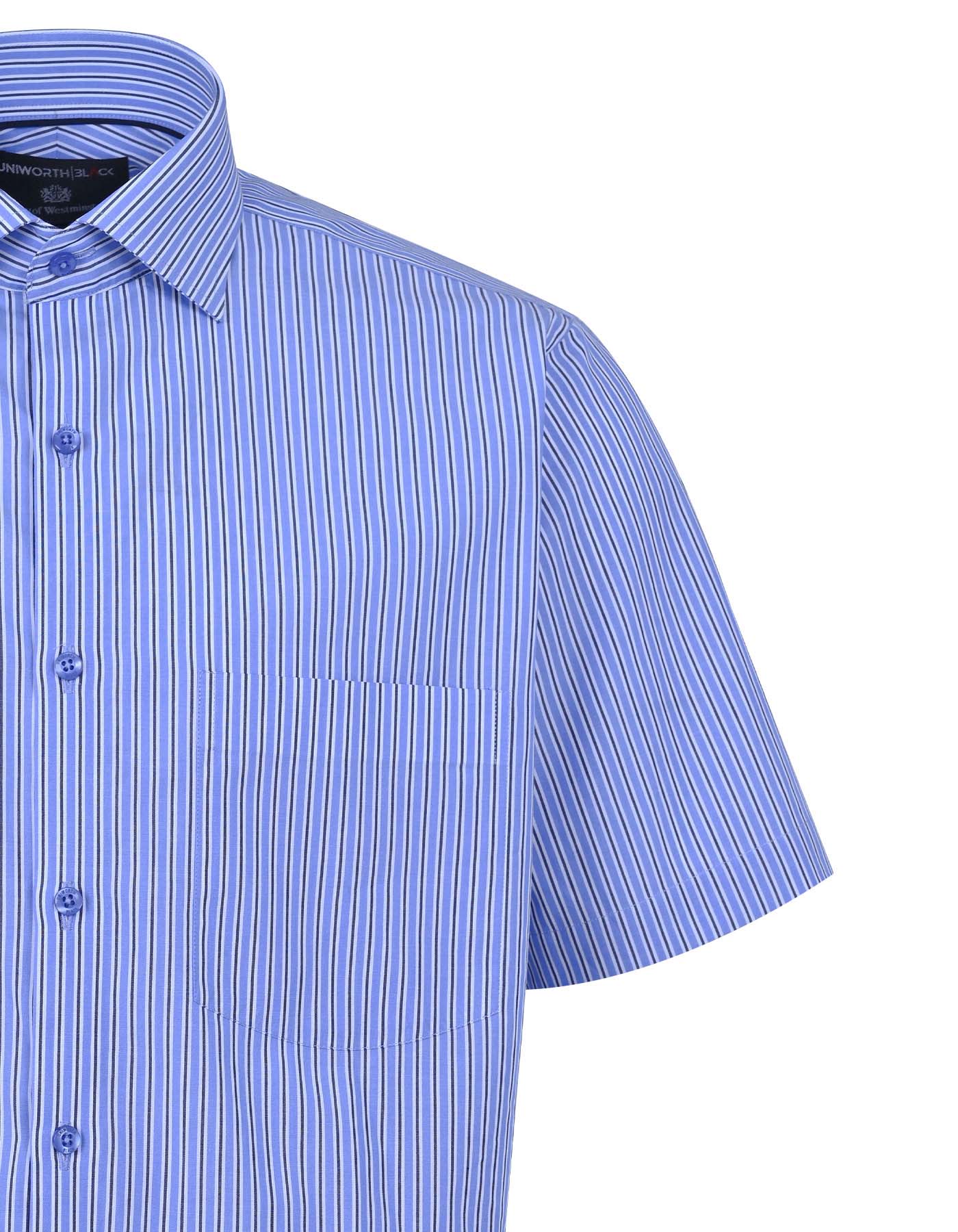 Stripe Blue Smart Fit Shirt FS2880-1SH-15.5