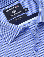 Stripe Blue Smart Fit Shirt FS2880-1SH-15